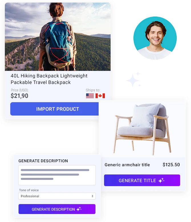 Start dropshipping with AppScenic using AI